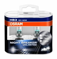 Osram NIGHT BREAKER® UNLIMITED  HB3, Halogen 12V,...