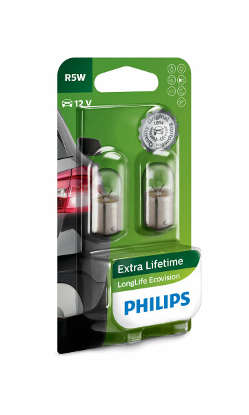 R5W 12V 5W  BA15s LongLife EcoVision 2st. Blister Philips