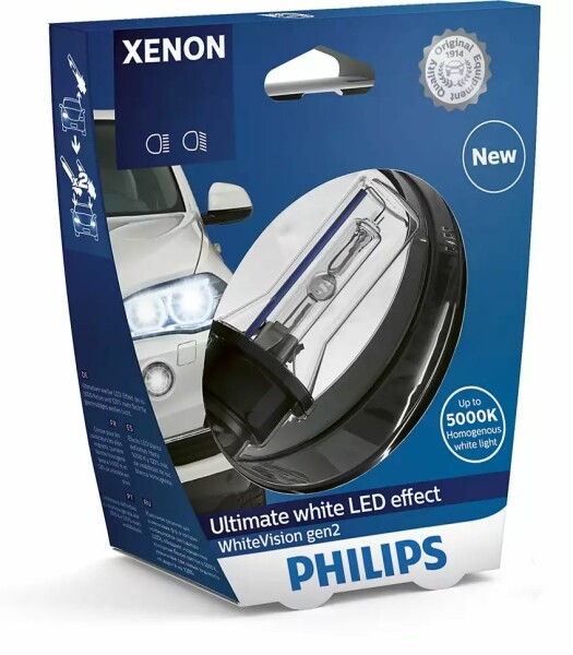 D1S Xenon-Brenner 35W PK32d-2 WhiteVision 5000K 1st. Philips