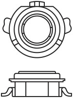 Montagehalterung Adapter DA03-1 für NIGHT BREAKER LED H7-LED 2St. OSRAM
