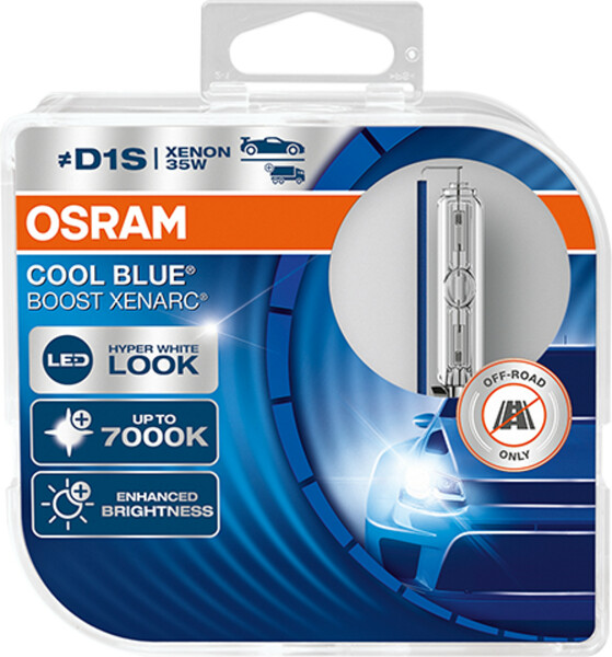 D1S 12V+24V 35W PK32d-2 COOL BLUE BOOST 7000K 2St - NEUE AUSFÃœHRUNG - OSRAM (NO ECE)