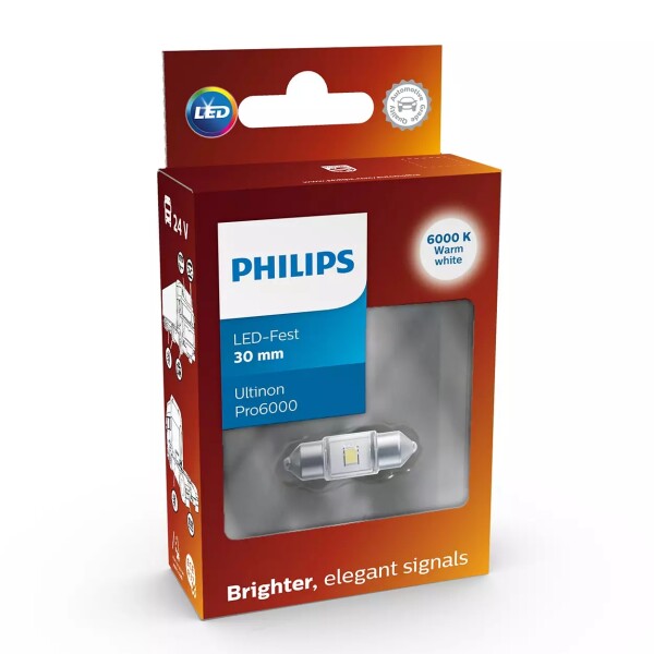 LED Festoon 30mm 24V 1,5W Ultinon Pro6000 SI 6000K NOECE 1St. Philips