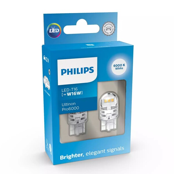 LED W16W 12V 2,4W Ultinon Pro6000 SI 6000K NOECE 1St. Philips