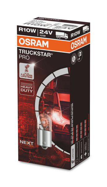 R10W 24V 10W BA15s TRUCKSTAR® PRO NEXT GEN bis 2,5x längere Lebensdauer 1St OSRAM