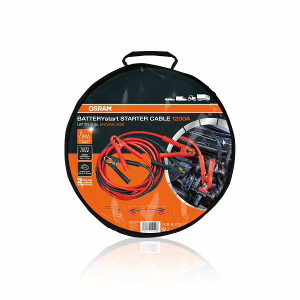 BATTERYstart Batterie Starthilfekabel 1200A 1Set OSRAM