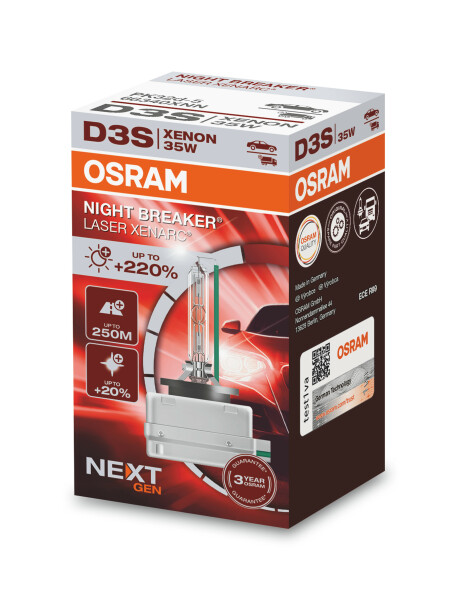 D3S 12/24V XENARC® NIGHT BREAKER® LASER +220% 3 Jahre Garantie* 1 St. OSRAM