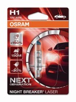 H1 12V 55W P14.5s NIGHT BREAKER® LASER +150% mehr Helligkeit 1 st. OSRAM