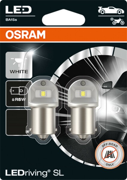 LEDriving® SL ~R5W BA15s 0.5W 12V 6000K 50 lm White 2 St. OSRAM