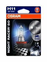 Osram MOTORCYCLE LAMPS H11, Halogen 12V, Einzellampe -...