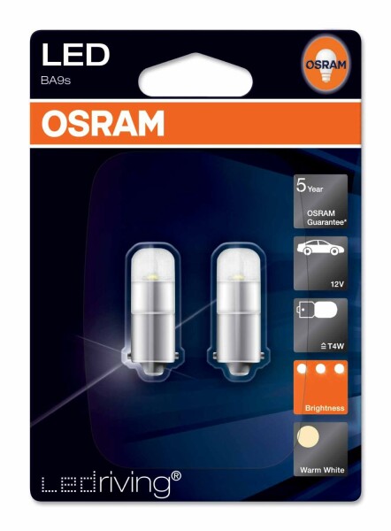 Osram LED Family T4W,  12V, Doppelblister - 3850WW-02B