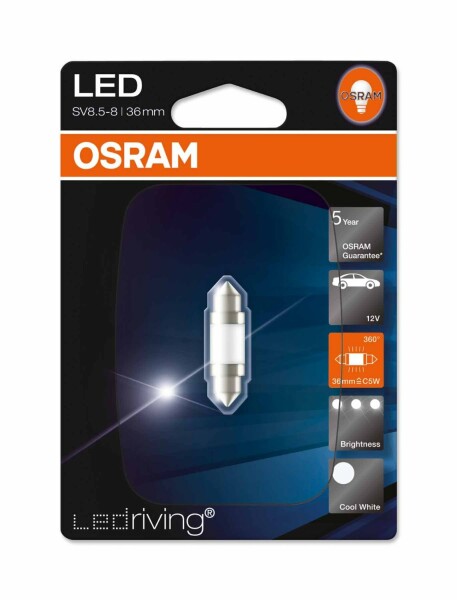 Osram LED Family C5W,  12V, Einzelblister - 6498CW-01B