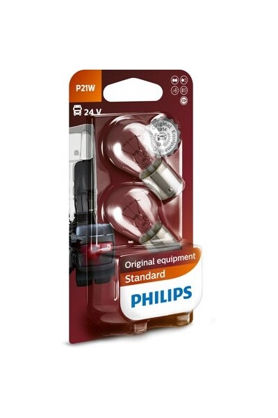 PHILIPS 13498B2 - P21W 24V 21W BA15s 2 Stk. Blister