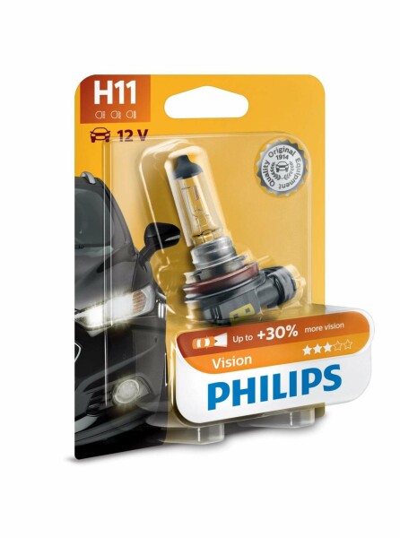 PHILIPS 12362PRB1 - H11 12V 55W PGj19-2 Vision + 30% 1Stk. Blister