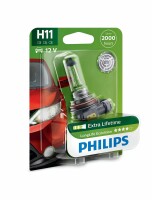 PHILIPS 12362LLECOB1 - H11 12V 55W PGj19-2 LongerLife...