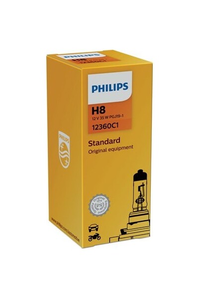 PHILIPS 12360C1 - H8 12V 35W PGJ19-1 Standard Original Equipment 1 Stk.