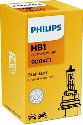 PHILIPS 9004C1 - HB1 12V 65/45W P29t Standard 1 Stk.