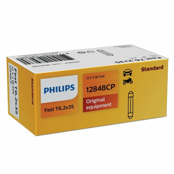 PHILIPS 12848CP - 3W 12V SV6 27mm Soffitte Vision/Standard 1St