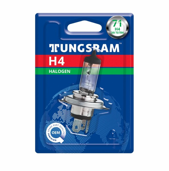 Tungsram 93105796 - H4 24V 75/70W P43t Standard 1Stk. Blister