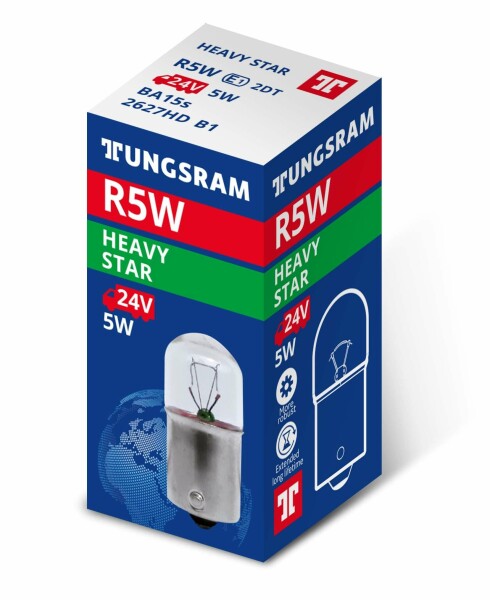 Tungsram 93106957 - R5W 24V 5W BA15s Original ranGE 1St