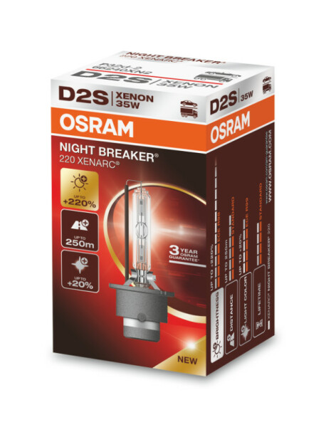 OSRAM 66240XN2 - D2S 35W XENARC® NIGHT BREAKER® LASER +220% 3 Jahre Garantie* 1 Stk.