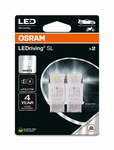 OSRAM 3157DWP-2BL - P27/7W LEDriving SL White 6000K 12V Blister 2 Stk.