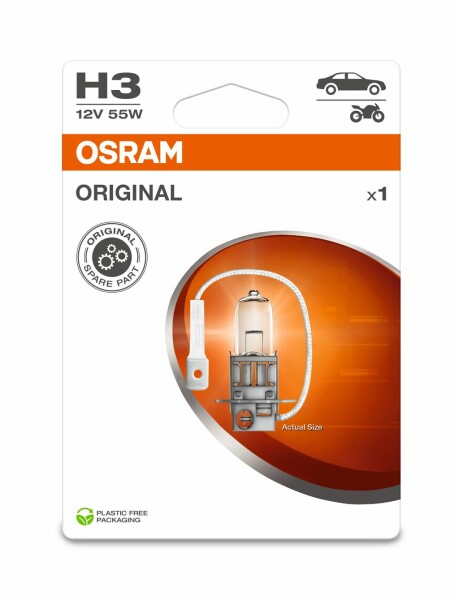 OSRAM 64151-1BL - H3 12V 55W PK22s 1Stk. Blister