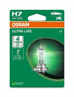 OSRAM 64210ULT-1BL - H7 12V 55W PX26d ULTRA LIFE 4 Jahre...