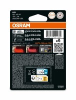 OSRAM 2825DRP-2BL - W5W LEDriving SL Red 12V Blister 2 Stk.