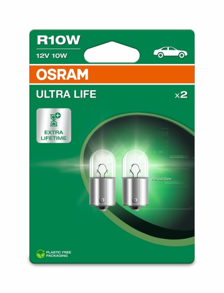 OSRAM 5008ULT-2BL - R10W 12V 10W BA15s ULTRA LIFE 2Stk. Blister