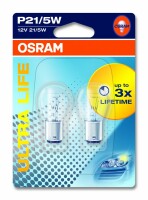 Osram  ULTRA LIFE P21/5W, 12V, Doppelblister - 7528ULT-02B