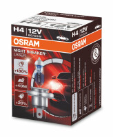 Osram NIGHT BREAKER® LASER H4, Halogen 12V, 1er Faltschachtel - 64193NBL