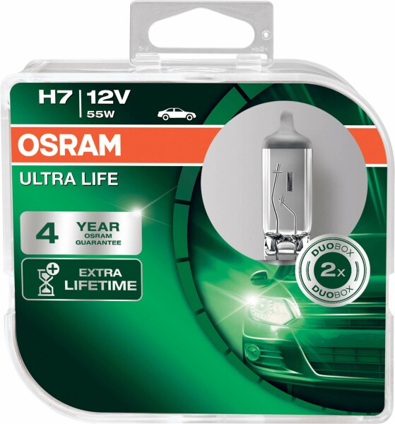 Osram  ULTRA LIFE H7, Halogen 12V, DUOBOX - 64210ULT-HCB