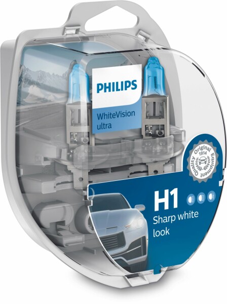 H1/W5W 12V 55W P14,5s WhiteVision Ultra 2St. Philips