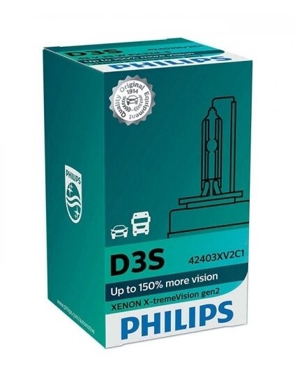 D3S 35W PK32d-5 X-treme Vision +150% Xenon 1st. Philips