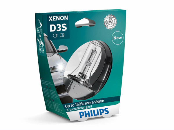 D3S 35W PK32d-5 X-treme Vision +150% Xenon 1st. Philips