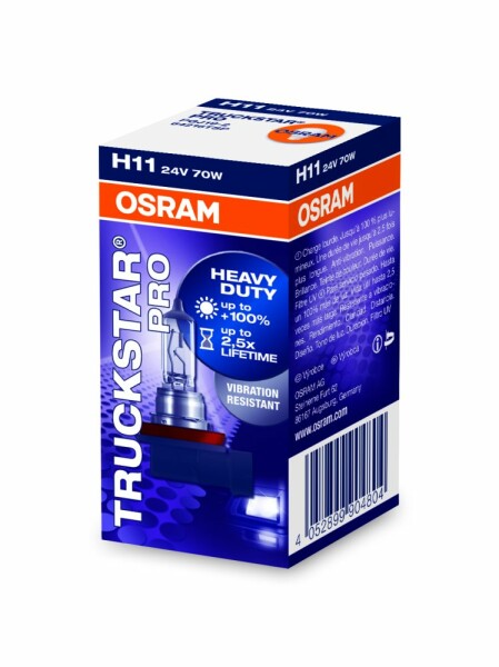 Osram  TRUCKSTAR® PRO H11, Halogen 24V, 1er Faltschachtel - 64216TSP