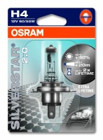 Osram SILVERSTAR® 2.0   H4, Halogen 12V,...