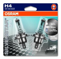 Osram SILVERSTAR® 2.0   H4, Halogen 12V,...