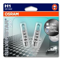 Osram SILVERSTAR® 2.0   H1, Halogen 12V,...